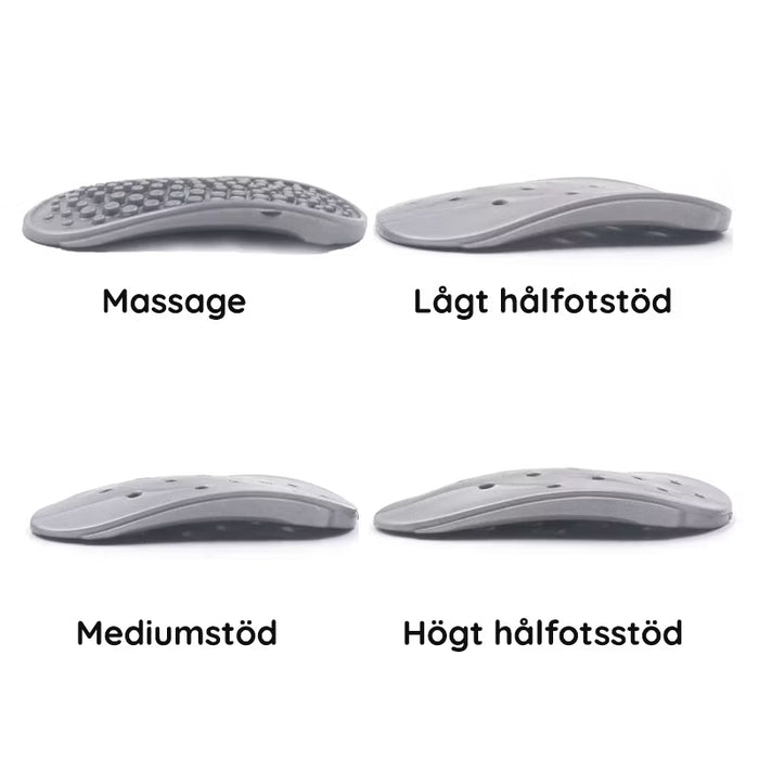 Hålfotsstöd för pronation (x4)