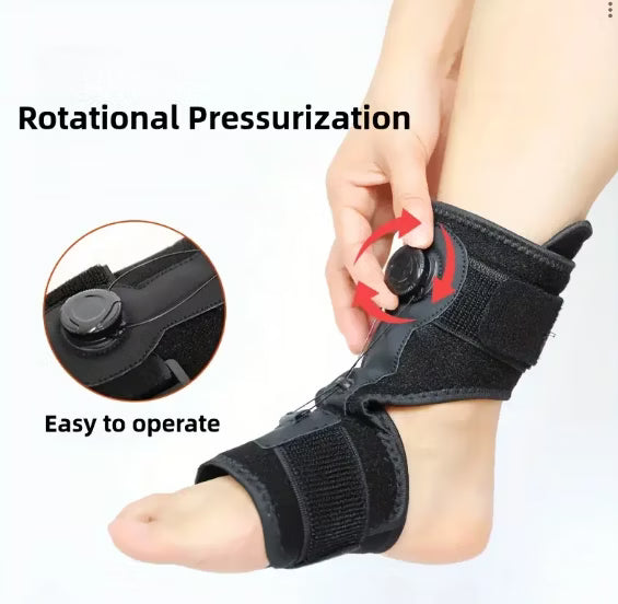 Fotledsstöd (roterande tryck)