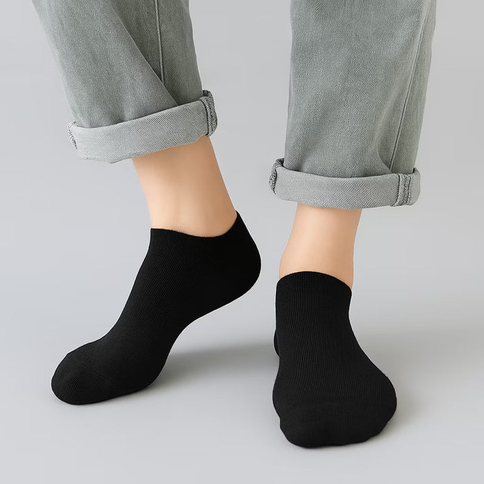 Svarta ankelstrumpor (10 par)