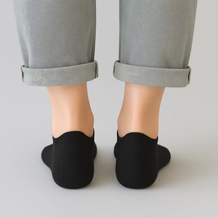 Svarta ankelstrumpor (10 par)