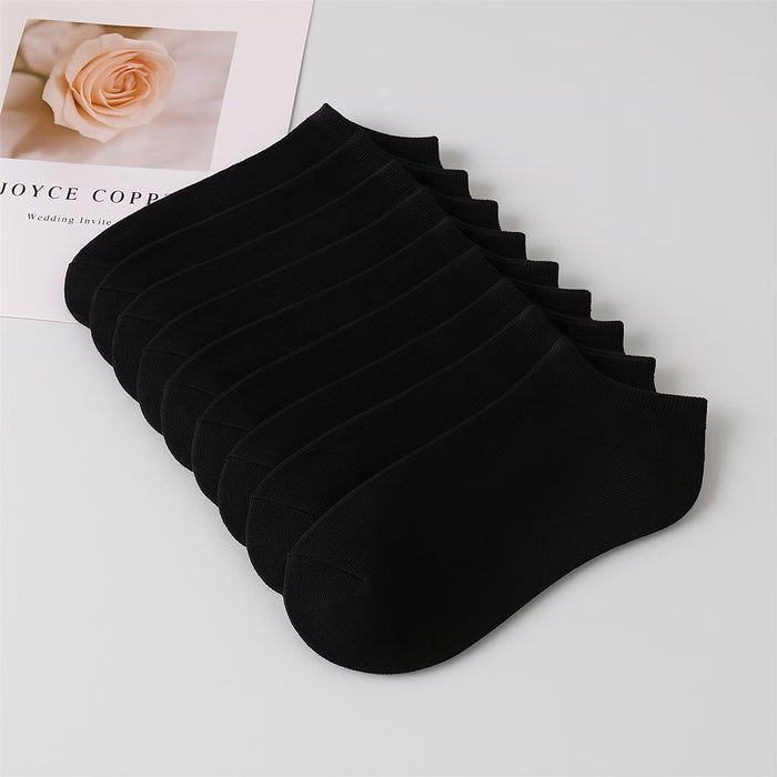 Svarta ankelstrumpor (10 par)