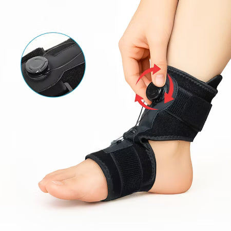 Fotledsstöd (roterande tryck)