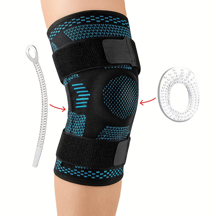 Knäskydd med stödfjädring