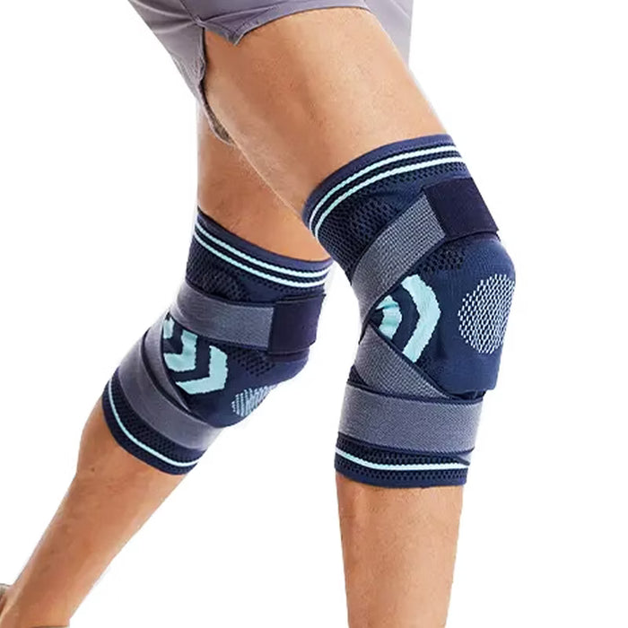 Knäskydd med fjädring