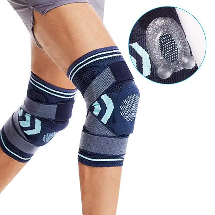 Knäskydd med fjädring