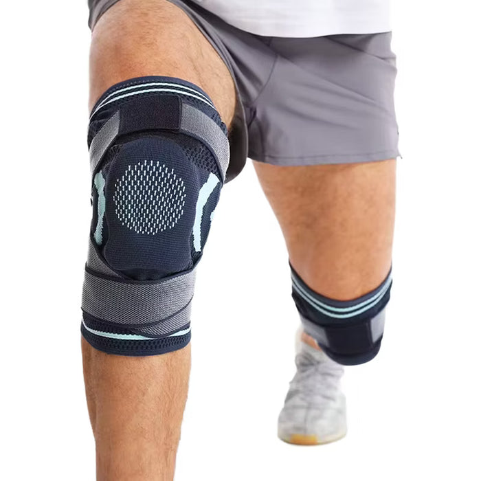 Knäskydd med fjädring