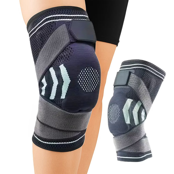 Knäskydd med fjädring