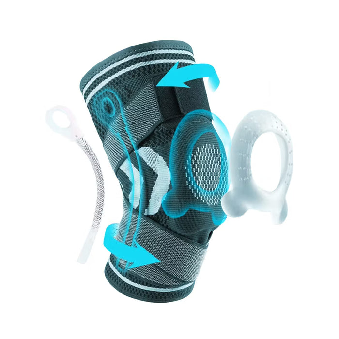 Knäskydd med fjädring