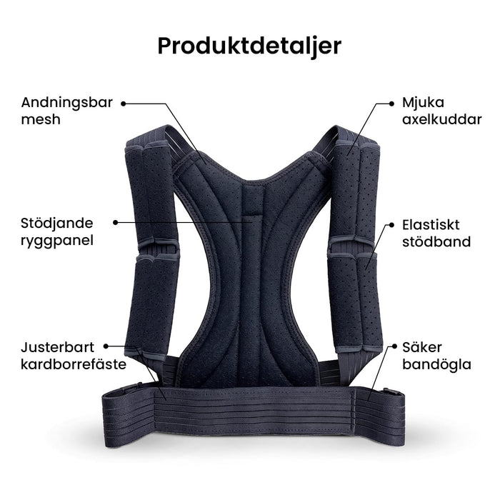 Hållningskorrigerare (justerbar modell)
