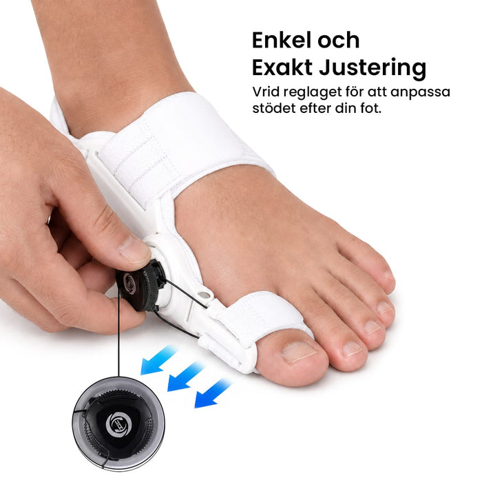 Hallux valgus korrektor (justerbar)