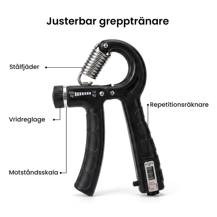 Justerbar handtränare 10-100 kg