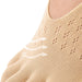 Beige tåstrumpor från Kroppsbutiken med hålmönster och vita pilar ger ventilerande stöd vid hallux valgus.