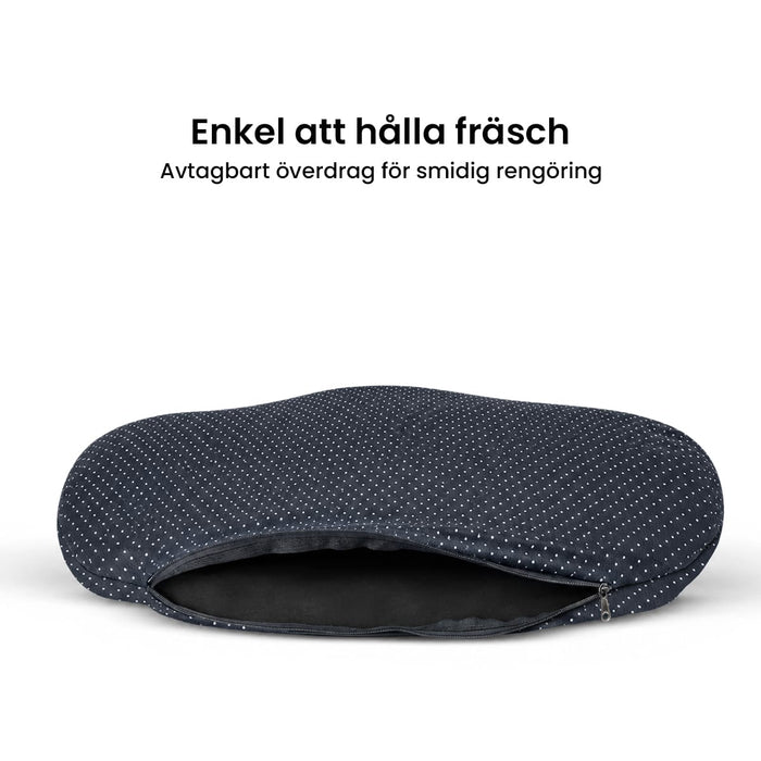 Gelkudde med mjukt överdrag