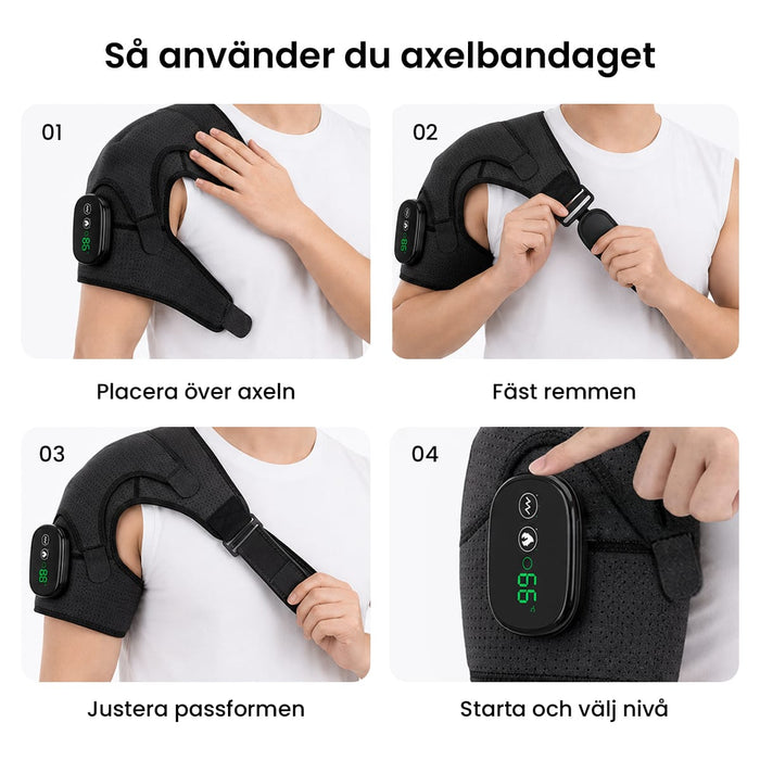 Axelstöd med värme & massage