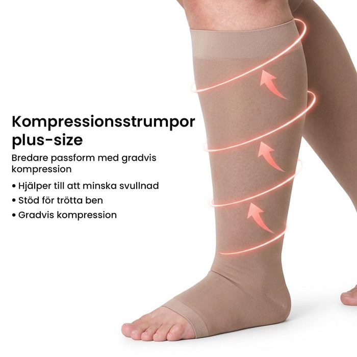 Kompressionsstrumpor för vader (Plus Size)