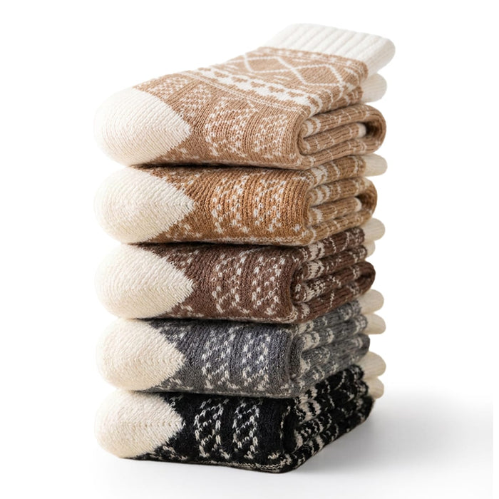 Fluffiga vinterstrumpor (5-pack)