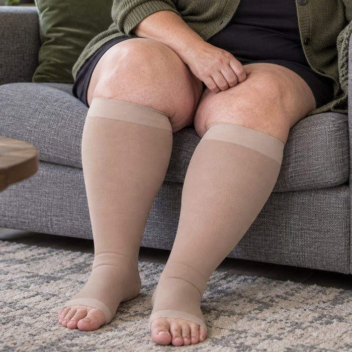 Kompressionsstrumpor för vader (Plus Size)