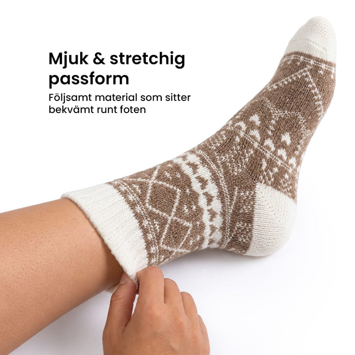 Fluffiga vinterstrumpor (5-pack)