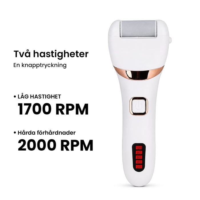 Elektrisk fotfil mot förhårdnader