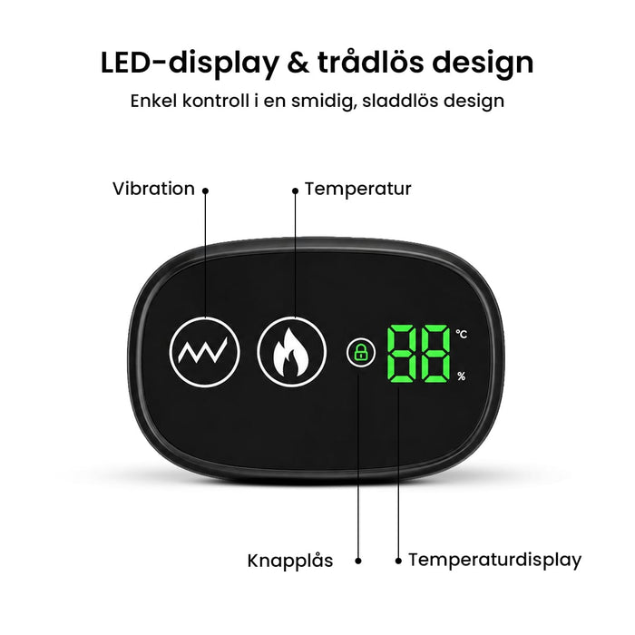 Axelstöd med värme & massage