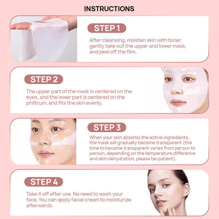 Kroppsbutiken Ansiktsmask The Real Deep Collagen Mask (3-Pack)