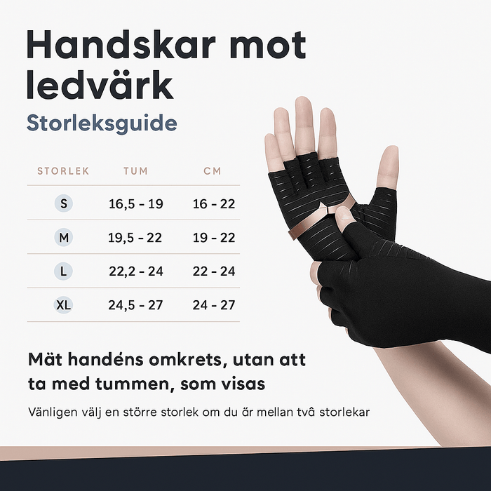Kroppsbutiken artrit Kompressionshandskar i Koppar för Artrit