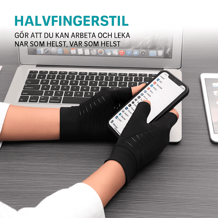 Kroppsbutiken artrit Kompressionshandskar i Koppar för Artrit