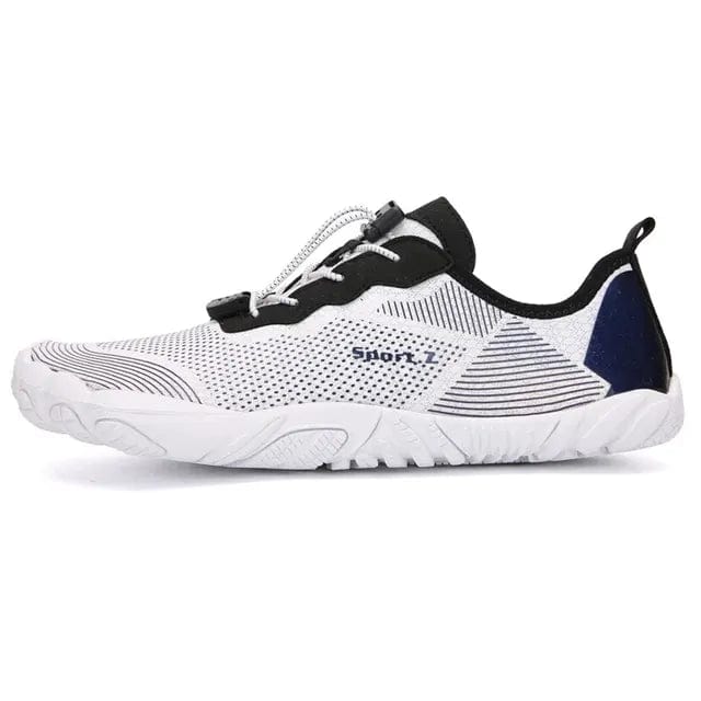 Kroppsbutiken Barfotaskor Vit/blå / 41 Barfotaskor Sport-Z Vattentåliga