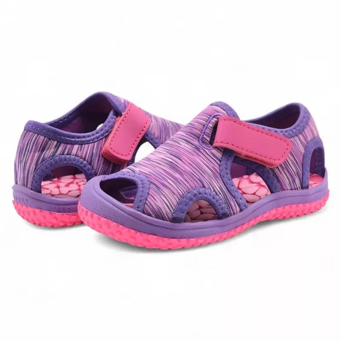 Kroppsbutiken Barnsskor Lila / 21 (Innersula 13.5cm) Barnsandaler med kardborre