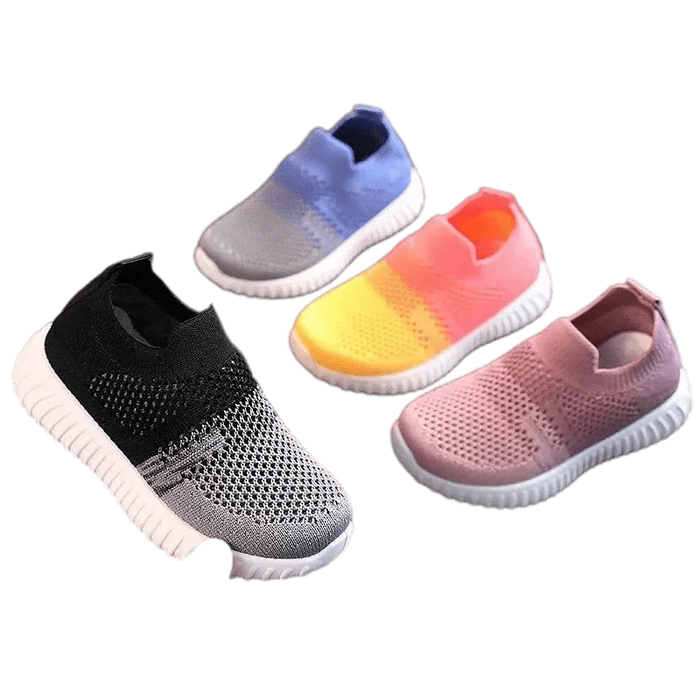 Kroppsbutiken Barnsskor Rödgul / 22 Barnsneakers i tyg