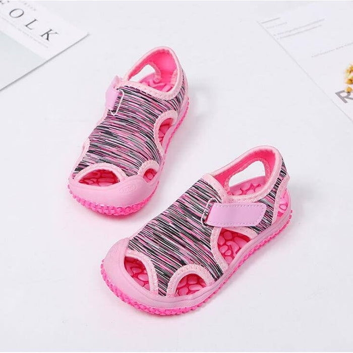 Kroppsbutiken Barnsskor Rosa / 21 (Innersula 13.5cm) Barnsandaler med kardborre