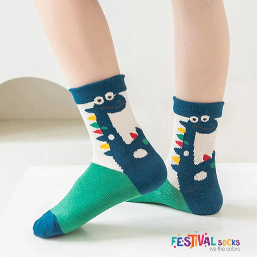 Kroppsbutiken Barnstrumpor Dinostrumpor barn (5-pack)