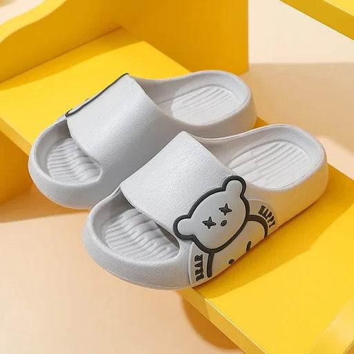 Kroppsbutiken Barntofflor Grå / 180mm-innermått 17cm Badtofflor barn