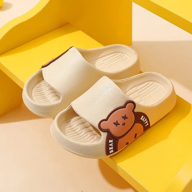 Kroppsbutiken Barntofflor Khaki / 180mm-innermått 17cm Badtofflor barn