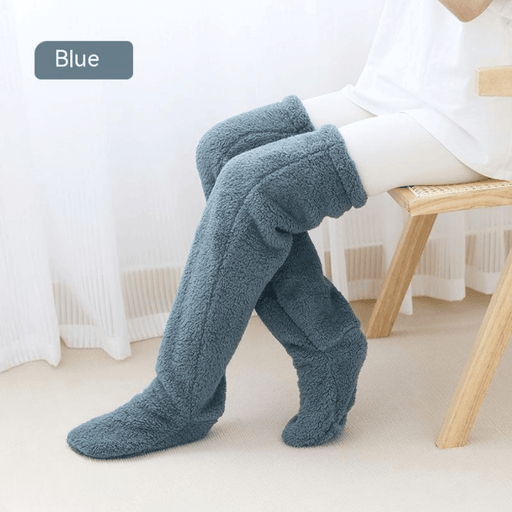 Kroppsbutiken Benvärmare Blå / 75CM Mysiga Benvärmare