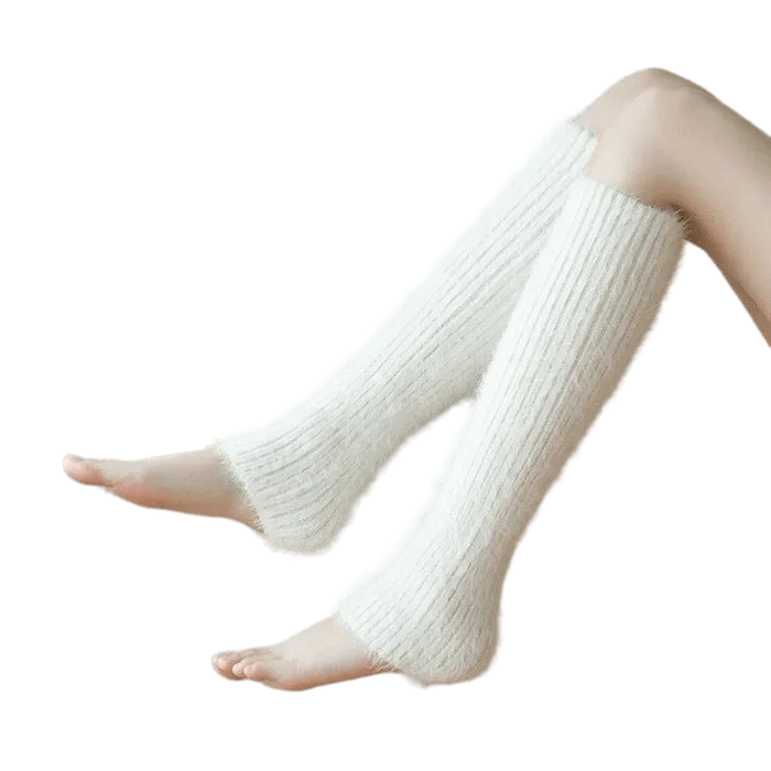 Kroppsbutiken Benvärmare Vit Lyxiga Benvärmare i Cashmere