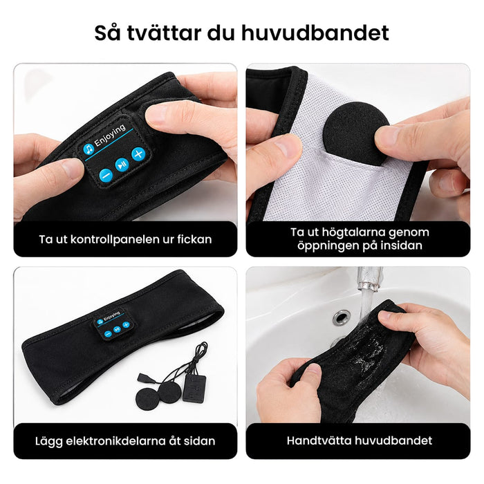 Kroppsbutiken Bluetooth pannband Pannband med hörlurar (Bluetooth)