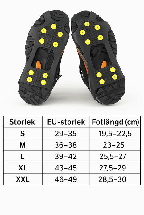 Kroppsbutiken Broddar Halkskydd broddar för skor