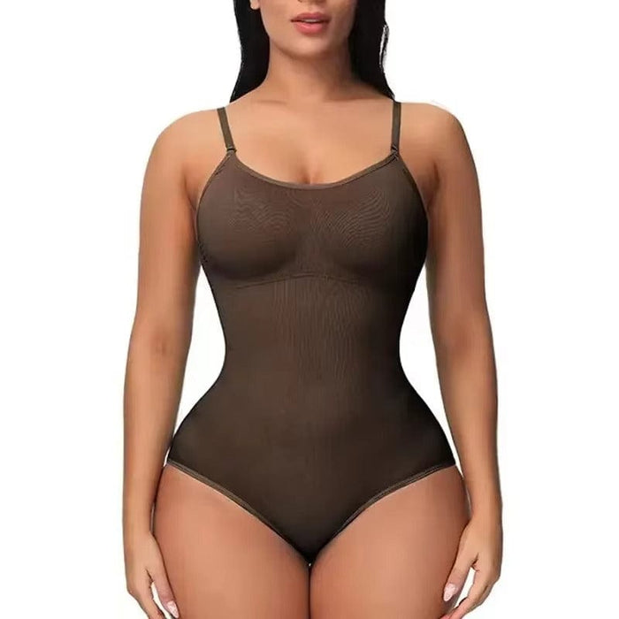Kroppsbutiken Brun / XS Seamless bodysuit shapewear