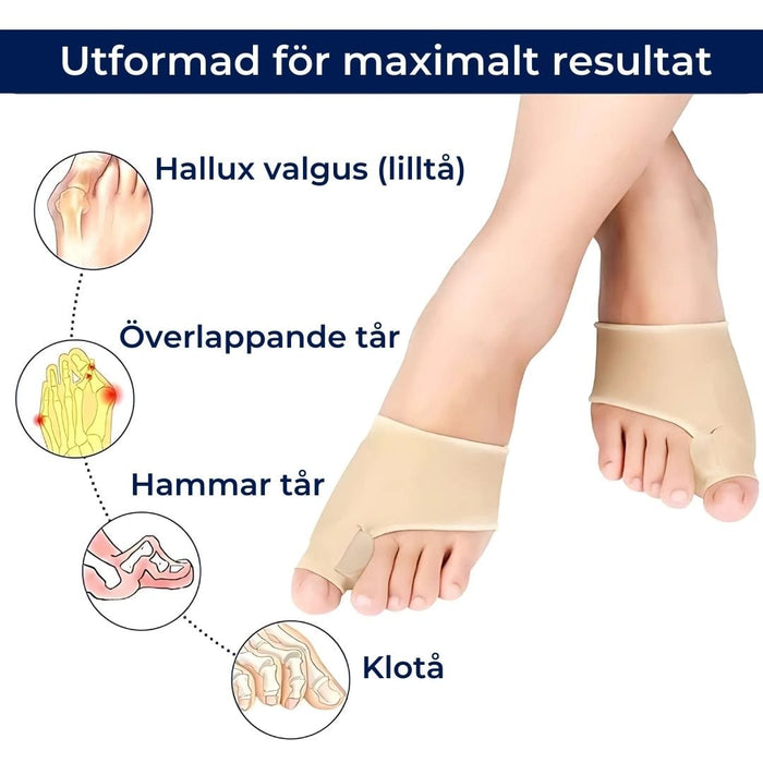 Kroppsbutiken Bunion Hallux valgus stödstrumpa (2st)