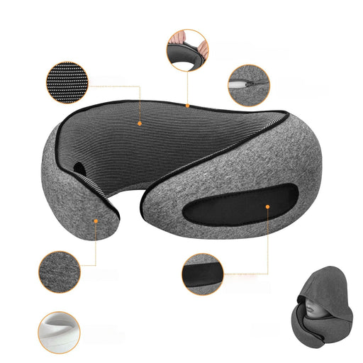 Kroppsbutiken Cushion Resekudde med hoodie