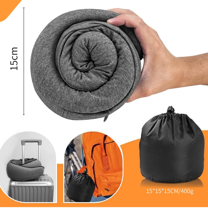 Kroppsbutiken Cushion Resekudde med hoodie