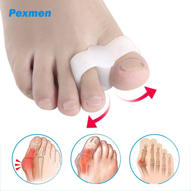 Pexmen Bunion Corrector - Mjuka och bekväma tåseparators för lindring av bunion-smärta - Kroppsbutiken