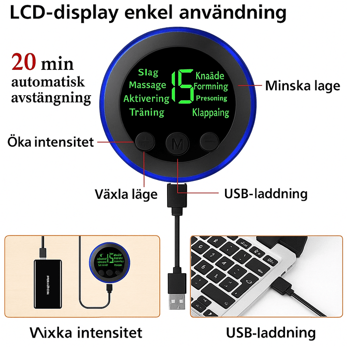 Kroppsbutiken EMS Massage EMS fotmassage