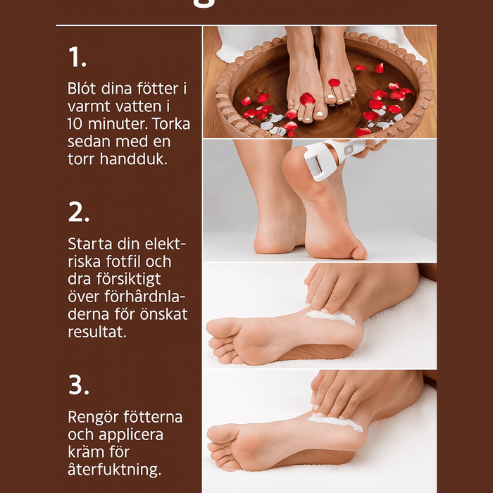 Kroppsbutiken Fotfil Elektrisk fotfil för förhårdnader