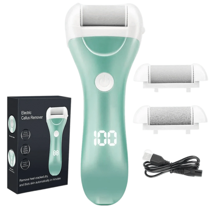 Kroppsbutiken Fotfil Grön Elektrisk fothudborttagare