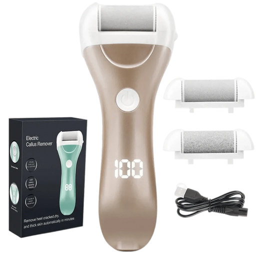 Kroppsbutiken Fotfil Guld Elektrisk fothudborttagare