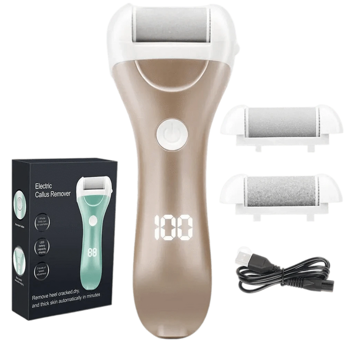 Kroppsbutiken Fotfil Guld Elektrisk fothudborttagare