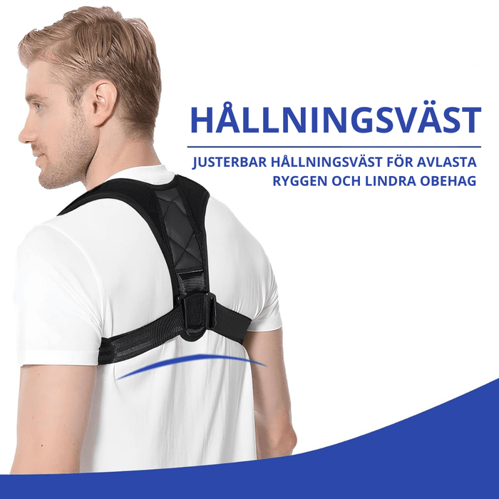 Kroppsbutiken Hållning Hållningsväst (justerbar)