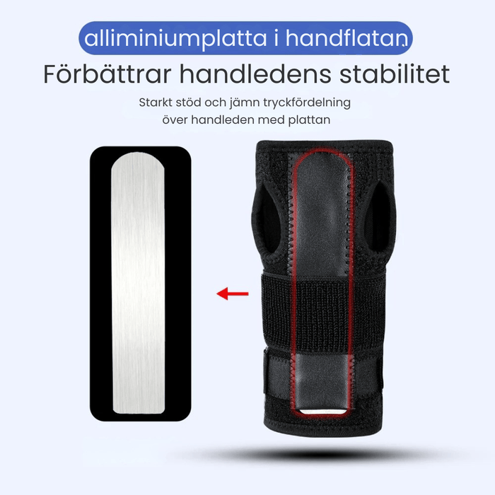 Kroppsbutiken Handledsstöd Vänster & höger / One Size Handledsstöd Karpaltunnelsyndrom (justerbart)